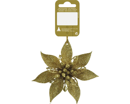 Decoratieve bloemenhanger, kunststof, goud