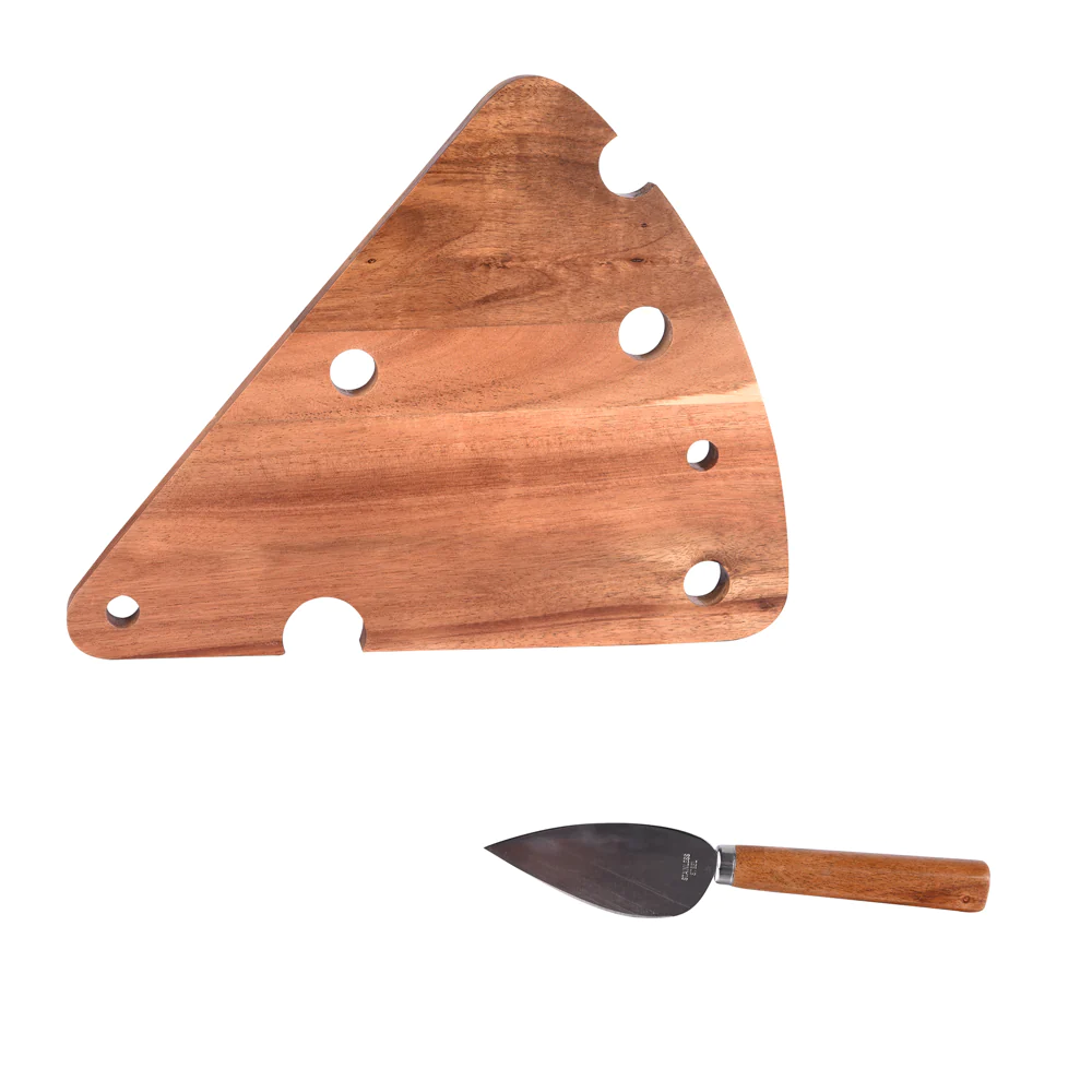 Coffret à fromage 2 pièces ( plateau + couteau ) Table passion