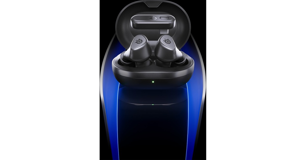 SteelSeriesArctis Gamebuds voor PlayStation earbuds  (Zwart, Pc, PlayStation 4, PlayStation 5, Nintendo Switch)