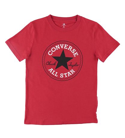 Converse T-shirt - Enamel Rød m. Logo