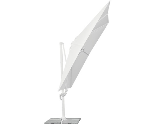Schneider Rhodos Twist Bianco parasol, 300 x 300 cm, H 264 cm, wit