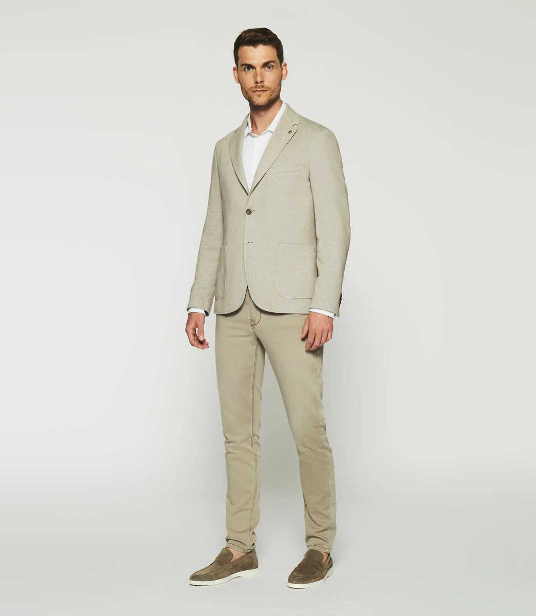 Veste casual 2 boutons beige AERIEN