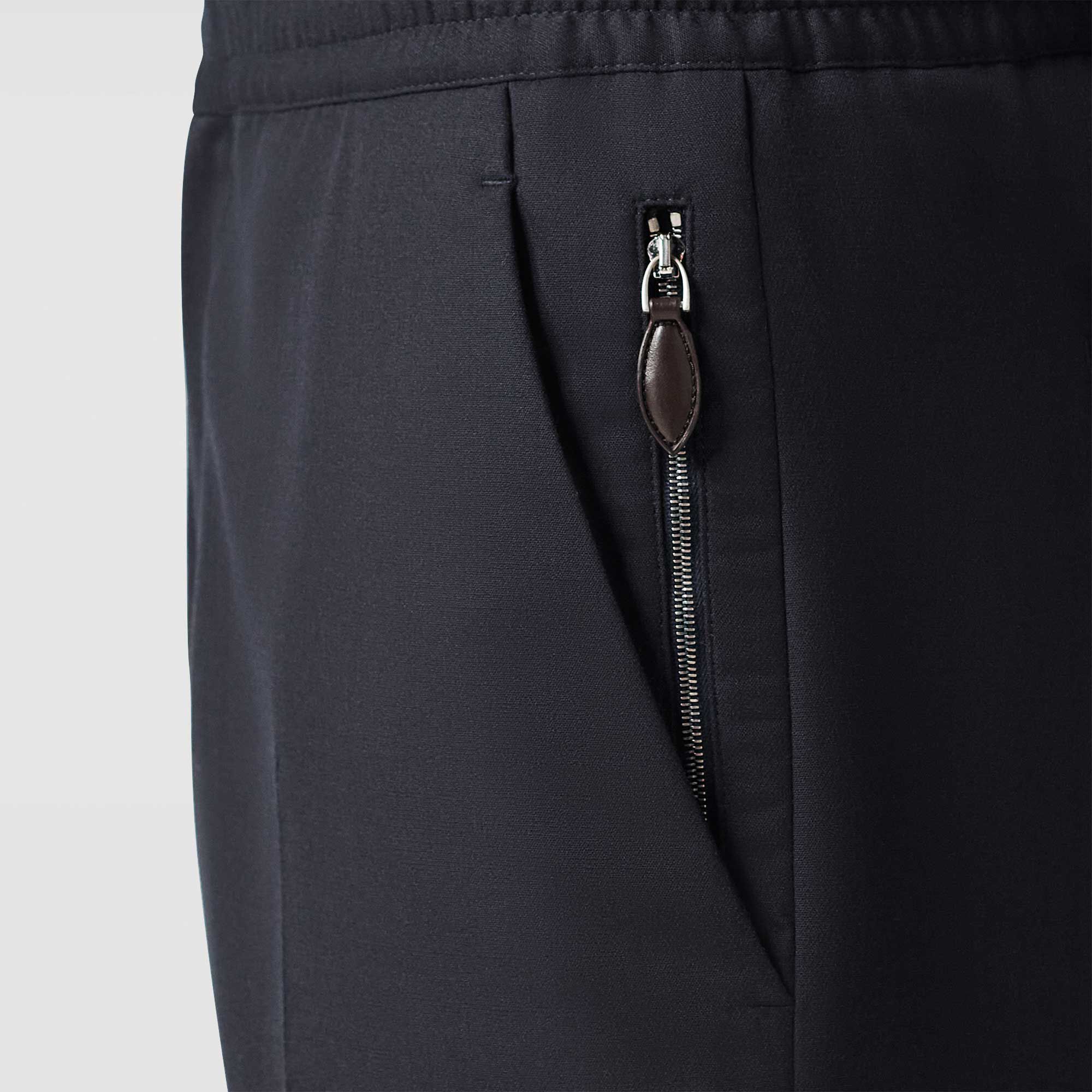 Pantalon À Cordon En Laine