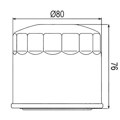 Filtre à huile HifloFiltro HF134 Type origine