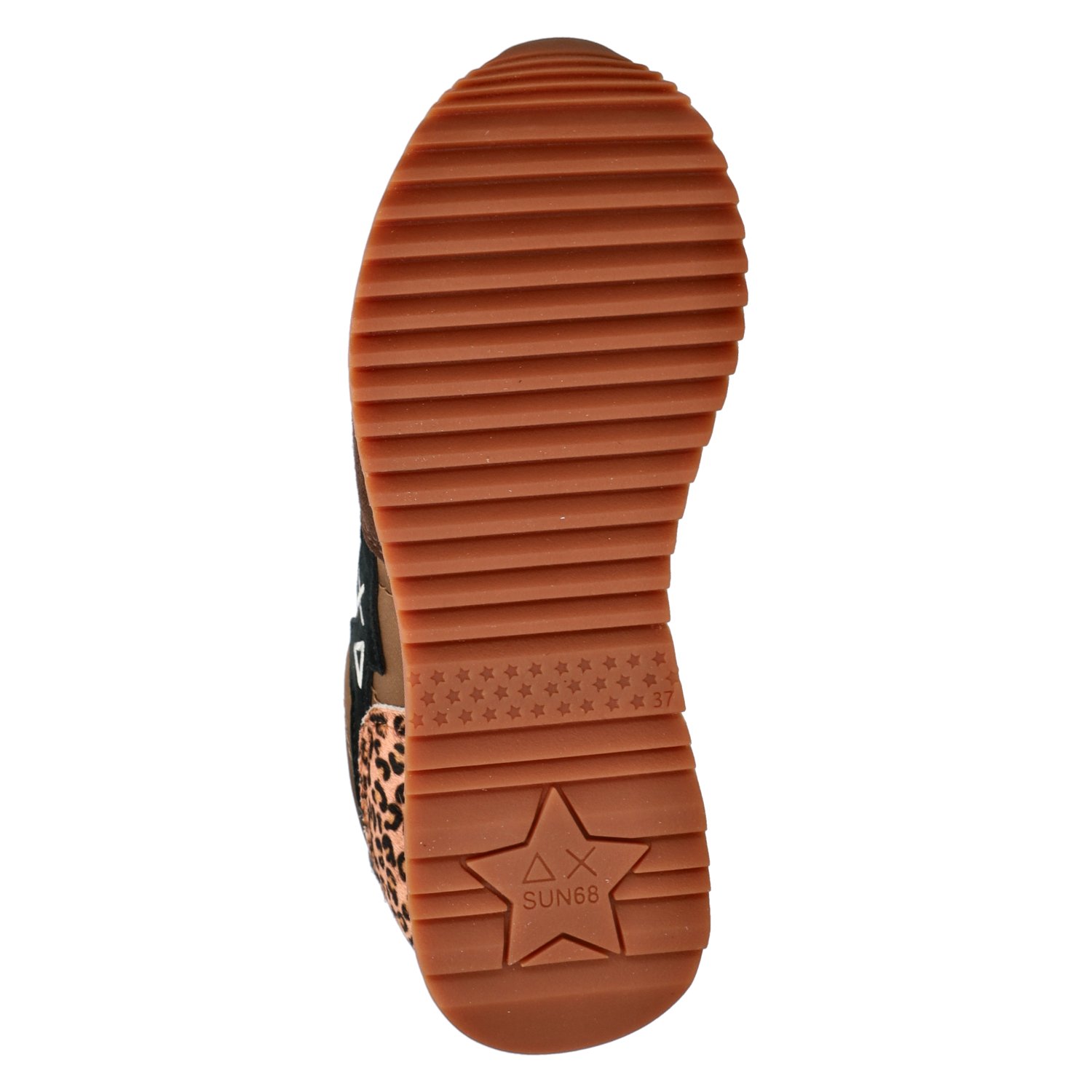 Sun 68 Stargirl Animal dames sneaker Sun ’68 Cognac