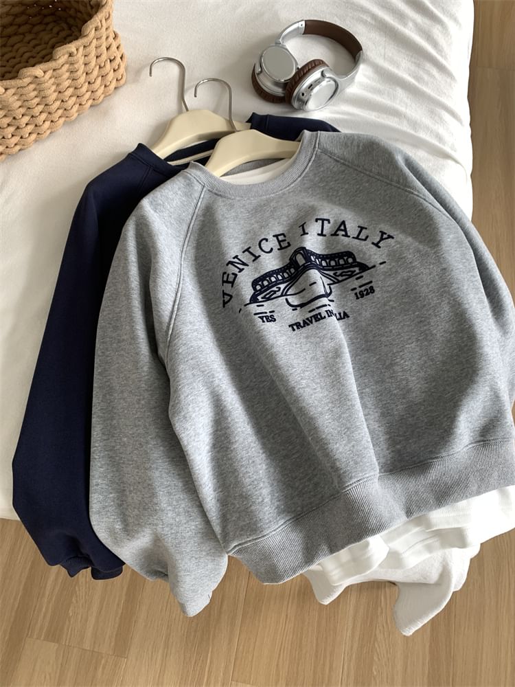 dormsoon - Sweatshirt met ronde hals en grafische print