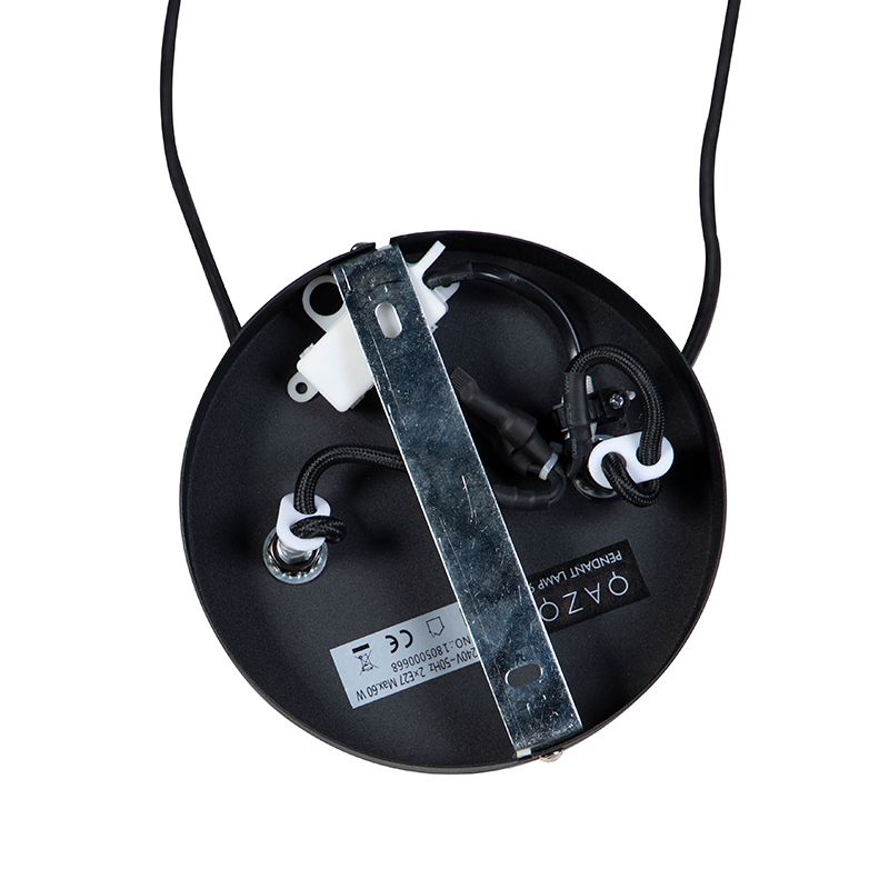 Moderne hanglamp zwart 2-lichts- Lofty