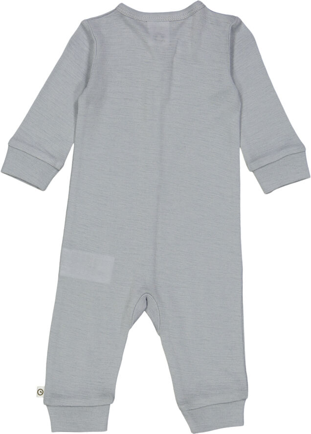 Müsli by Green Cotton Woolly bodysuit Jasmin blue