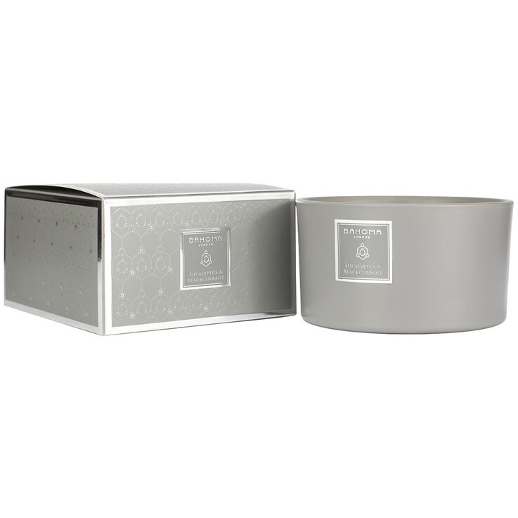 Bougie parfumée 3 mèches - Eucalyptus & Blackcurrant - 400 g
