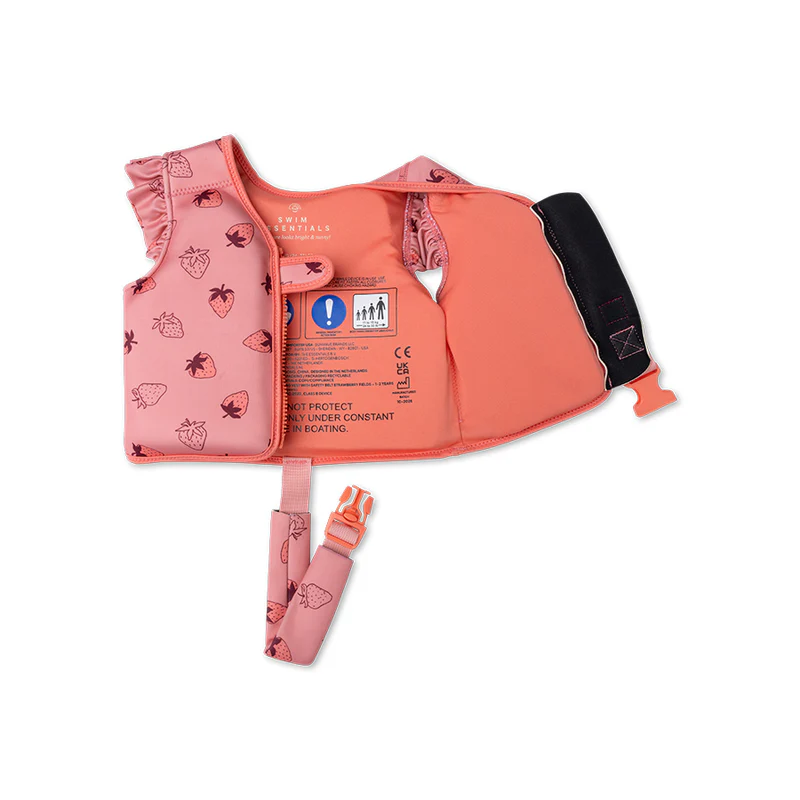 Swim Essentials Swim Essentials zwemvest - Pink - Strawberry fields - 1/2 jaar