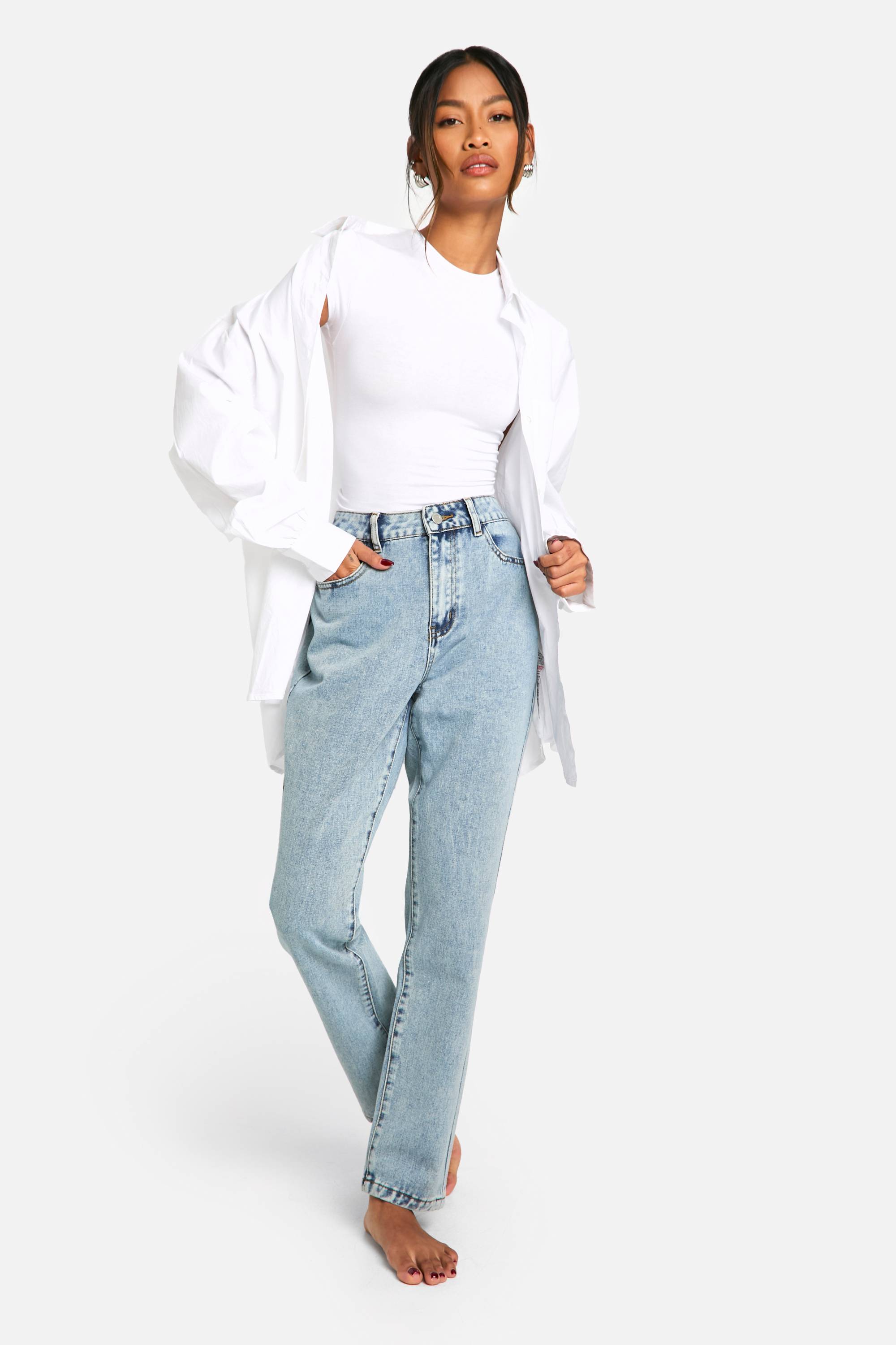 boohoo Boohoo Basics Jeans Slim Fit à Taille Haute