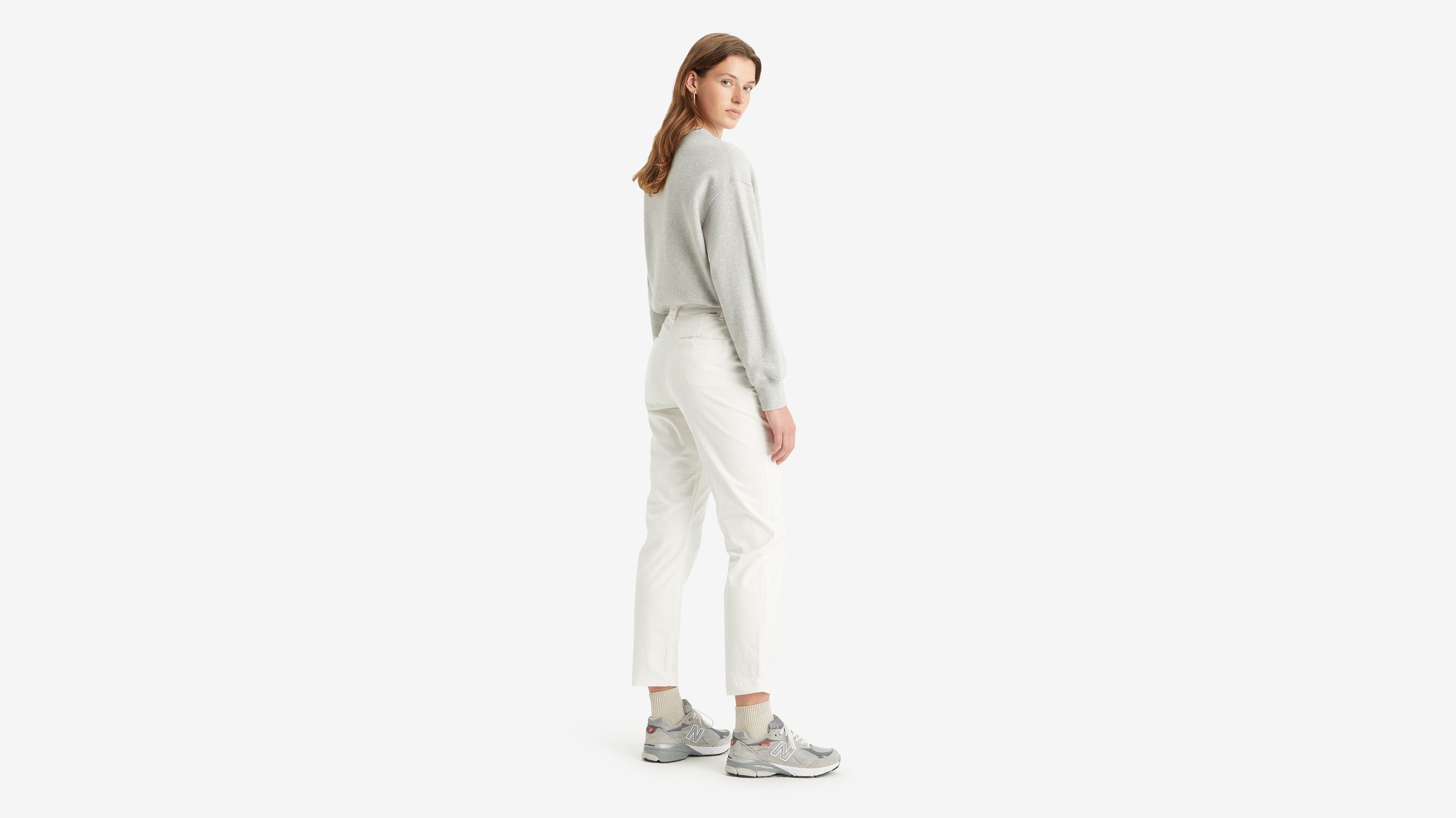 Pantalon Chino essentiel - Lse Egret - Blanc