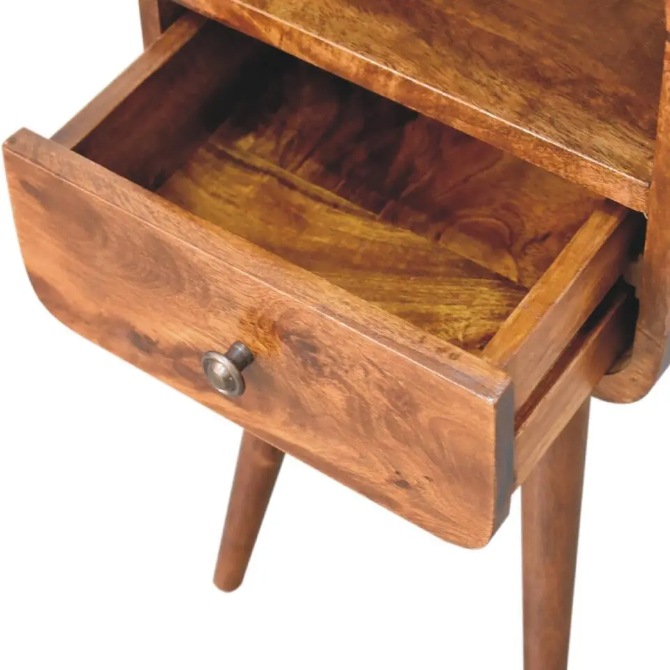 Artisan Furniture Massief Houten Kastanje Nachtkastje