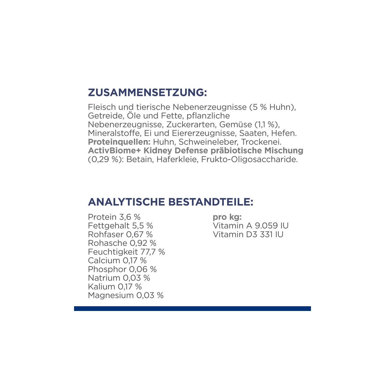 Hill's Prescription Diet Kidney Care k/d Ragout mit Huhn und zugefügtem Gemüse 12x354g