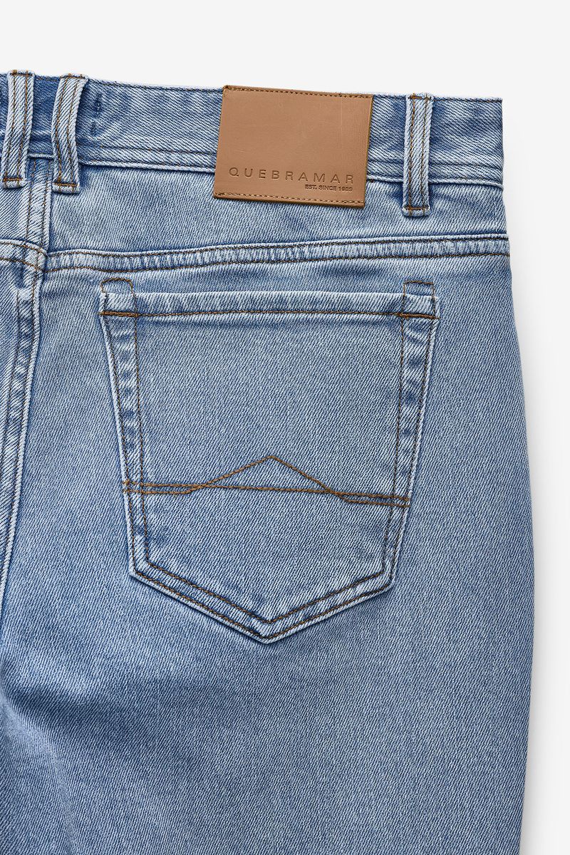 CALÇAS DENIM TAPERED FIT