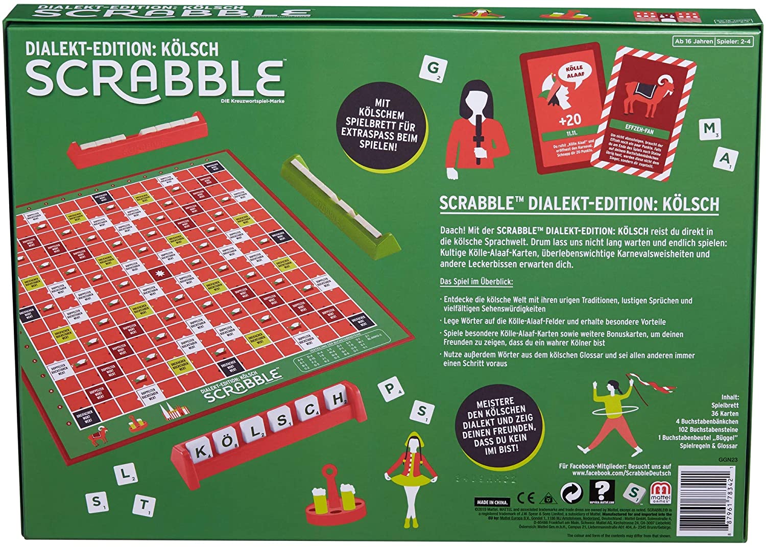 Mattel - Scrabble - Dialekt-Edition: Kölsch