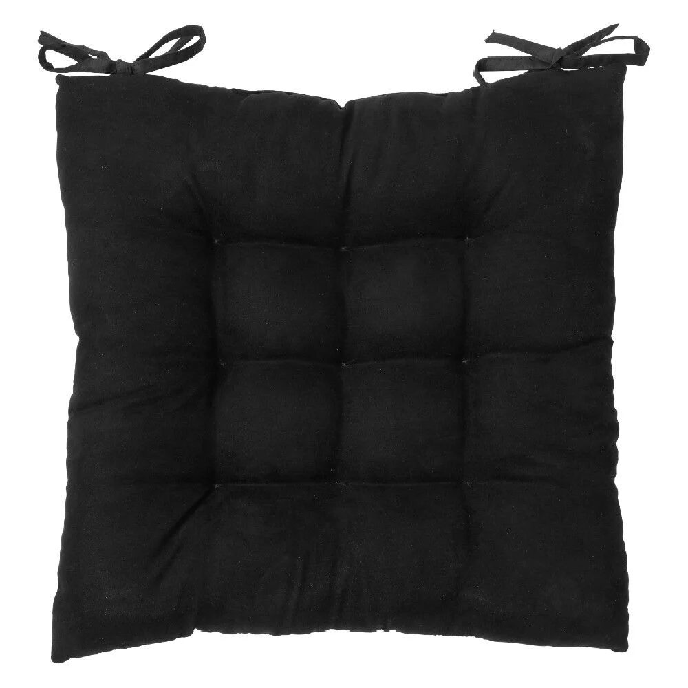 Dessus de chaise matelassé noir
