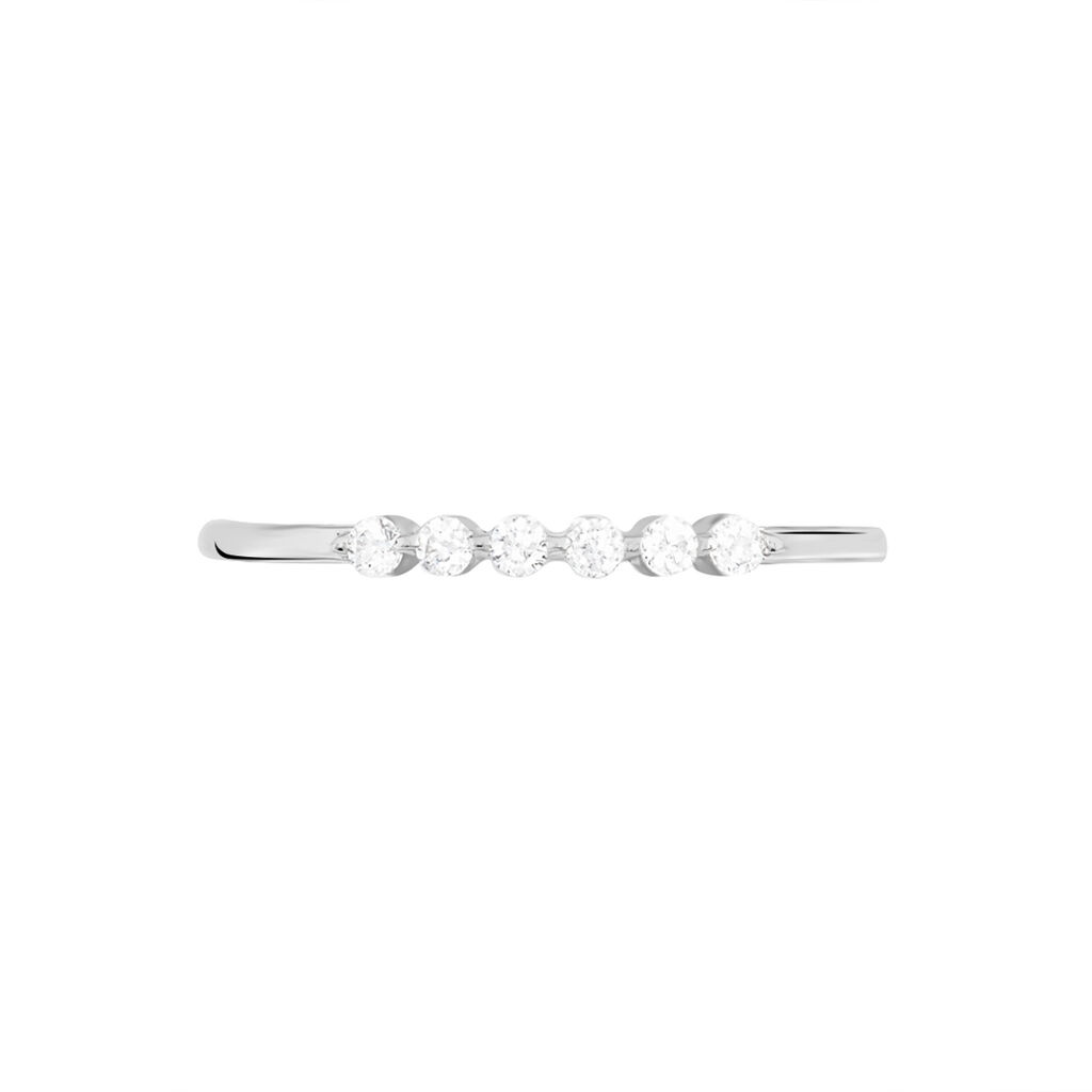 Bague Jaquelyn Argent Blanc Oxyde De Zirconium