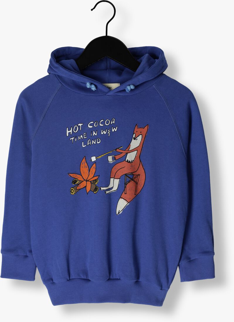 WANDER & WONDER blauwe wander & wonder sweater campfire hoodie