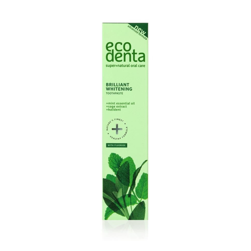 4x Ecodenta Tandpasta Whitening Muntolie & Salie-extract100 ml