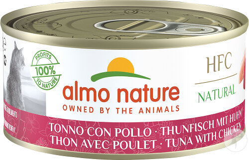Almo Nature HFC Natural Thon Et Poulet Pour Chats 150g