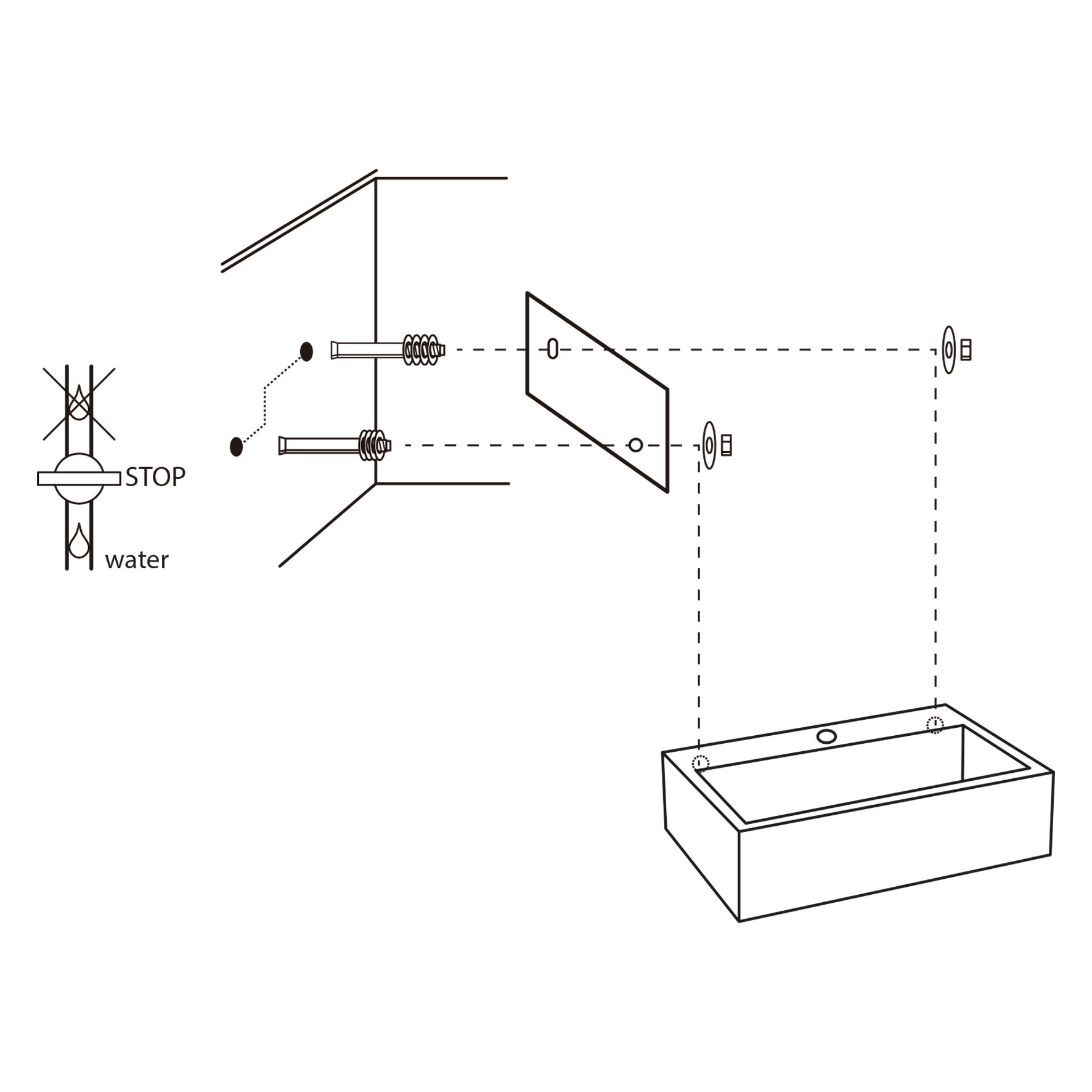 Differnz Flat fontein 38x24cm lichtgrijs beton