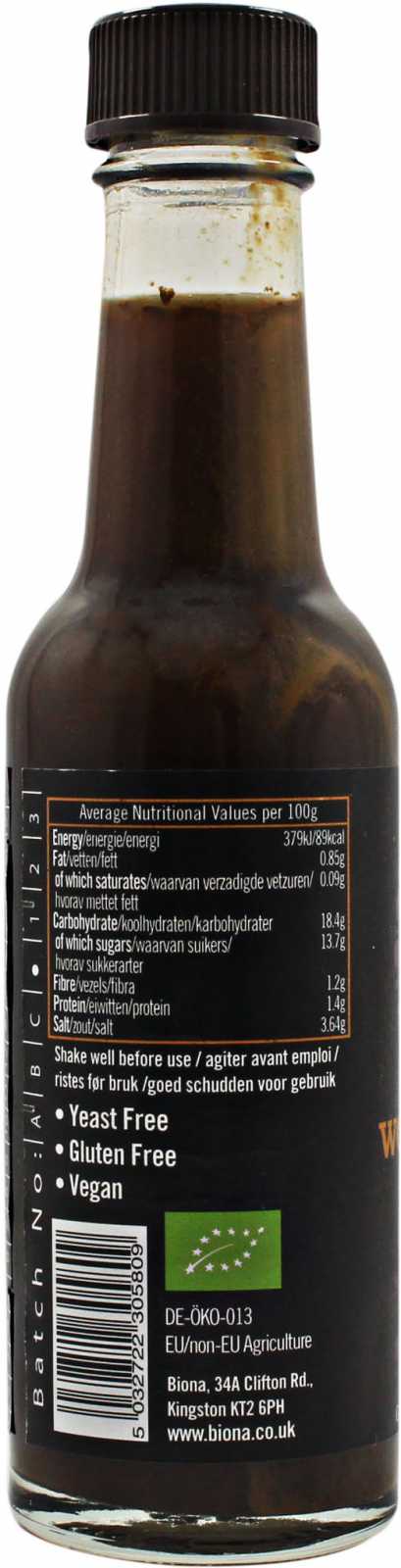 Molho Worcestershire Orgânico Biona 140ml