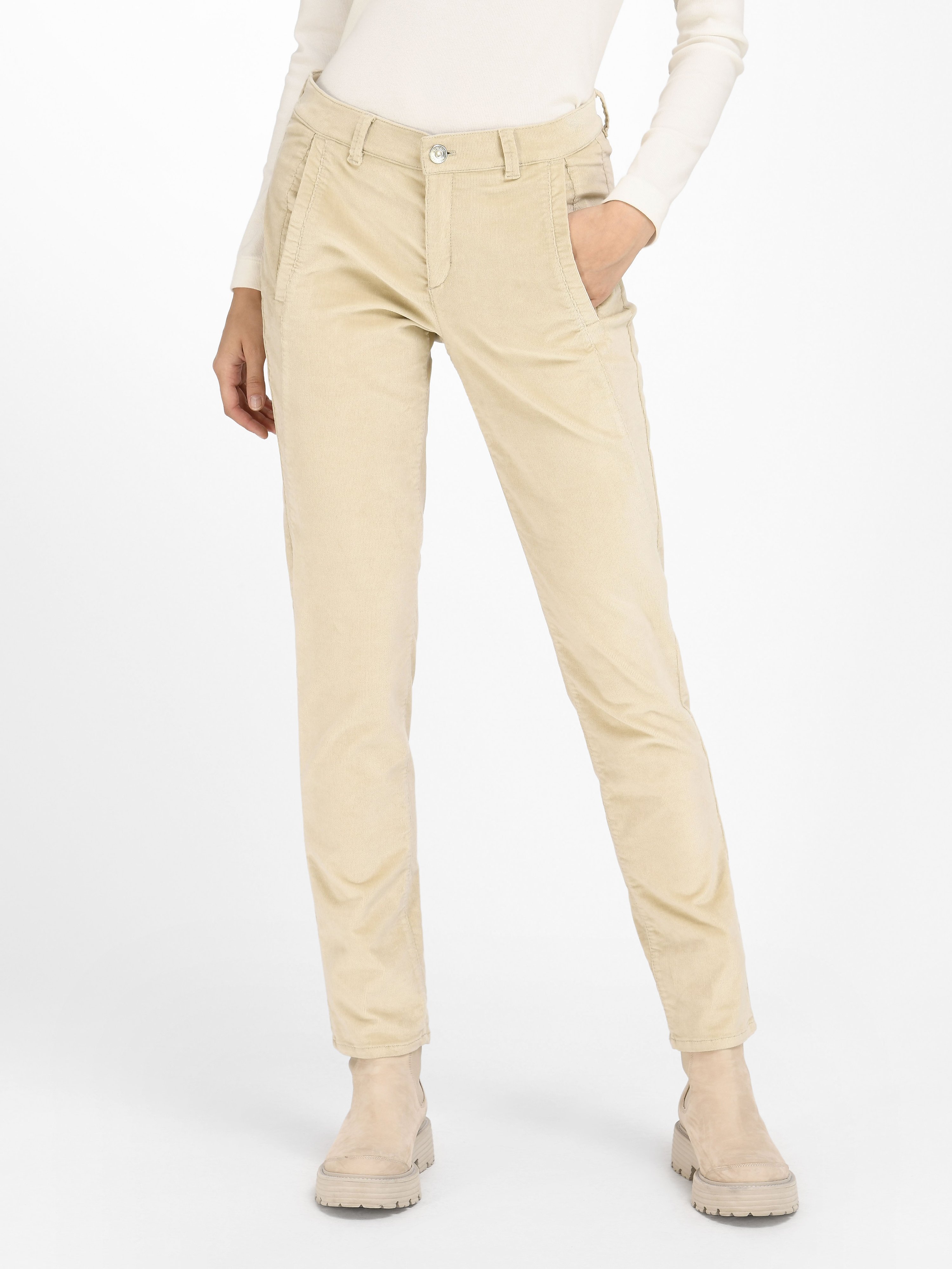 Relaxed Fit-Feincord-Hose
