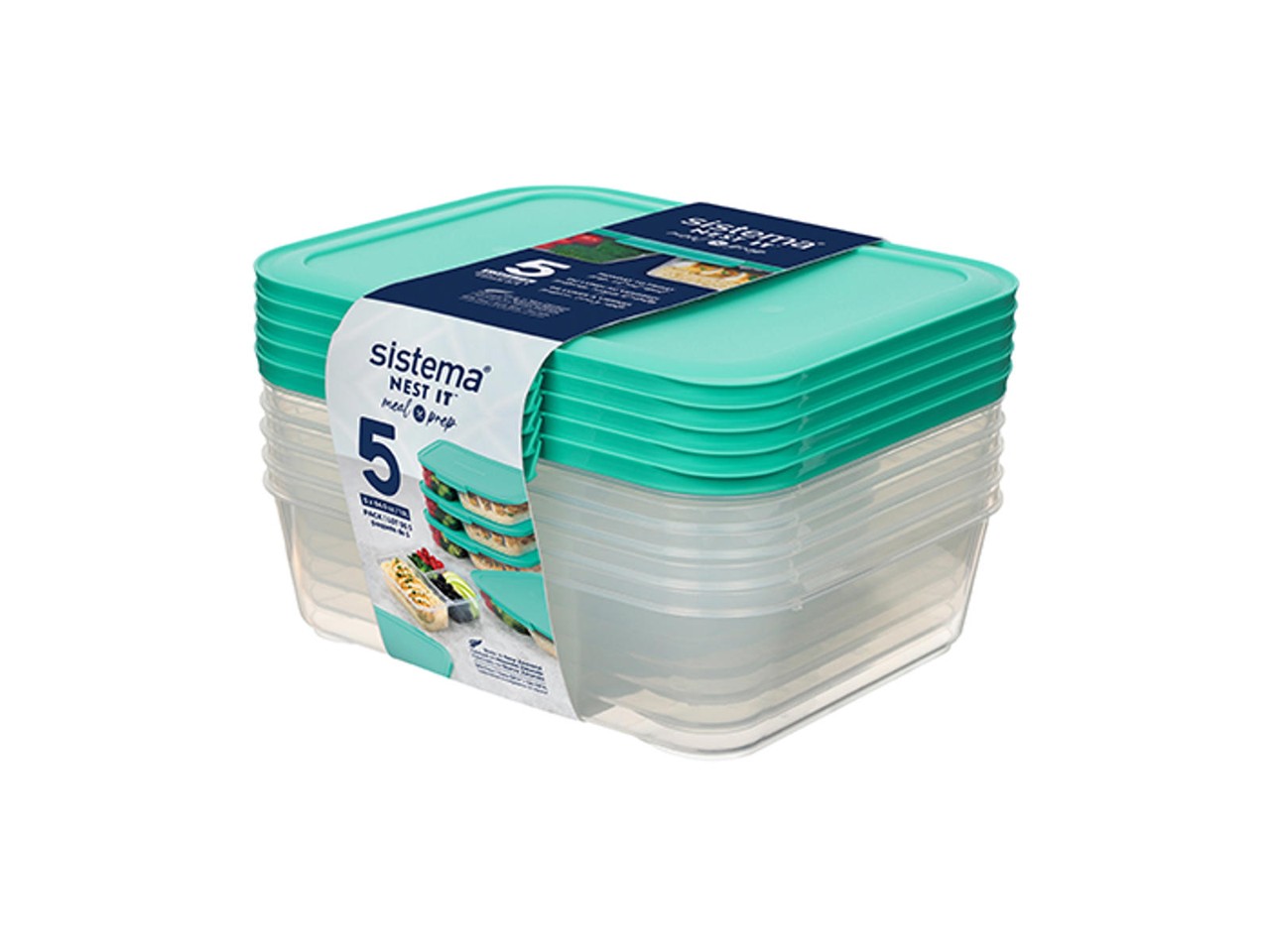 Sistema - Meal Prep 5Pack 1,9L