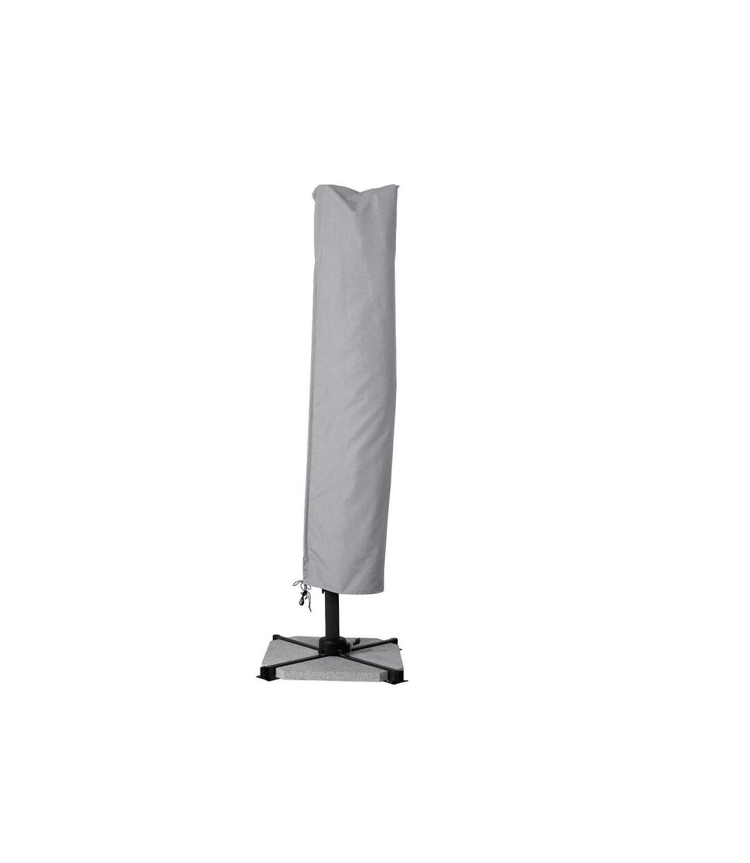 Paris Prix - Parasol Déporté Rotatif grimaud 300cm Gris Clair