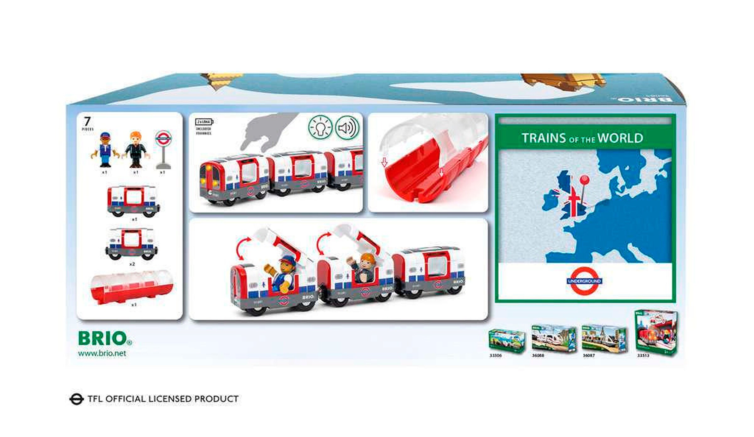 BRIO Londoner U-Bahn mit Licht und Sound