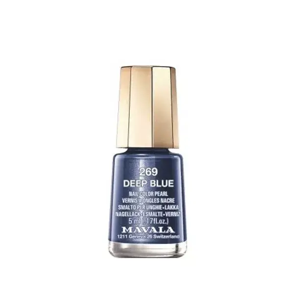 Esmalte cremoso Mavala 269 Azul Escuro 5ml