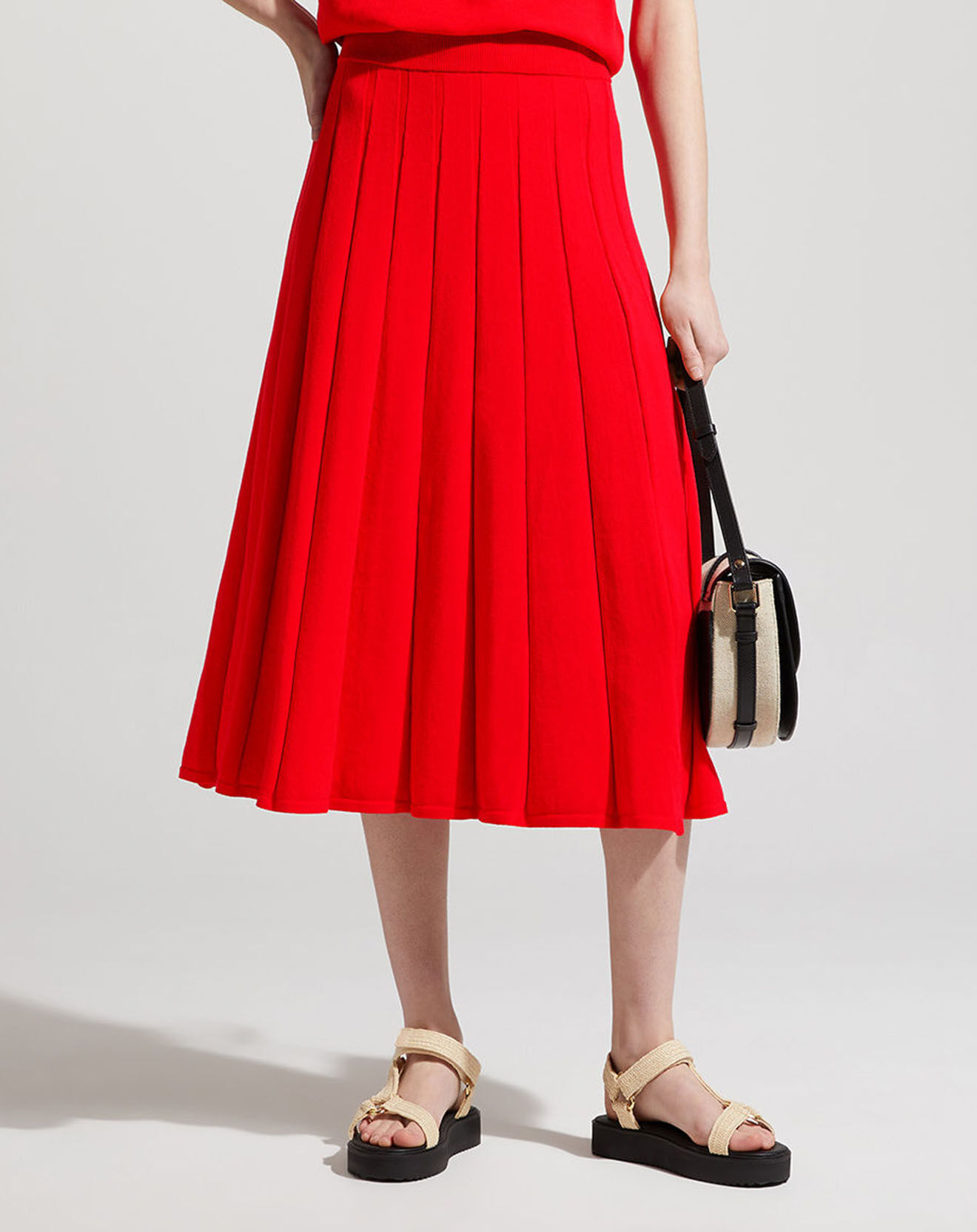 Jodhpur Jupe en maille Rolls rouge