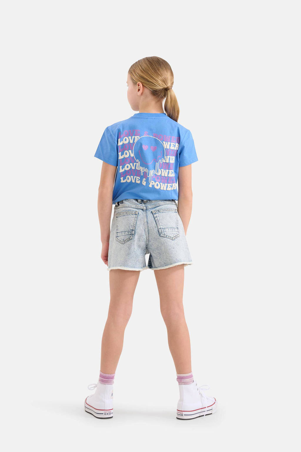 Shoeby regular fit denim short light blue denim bleached