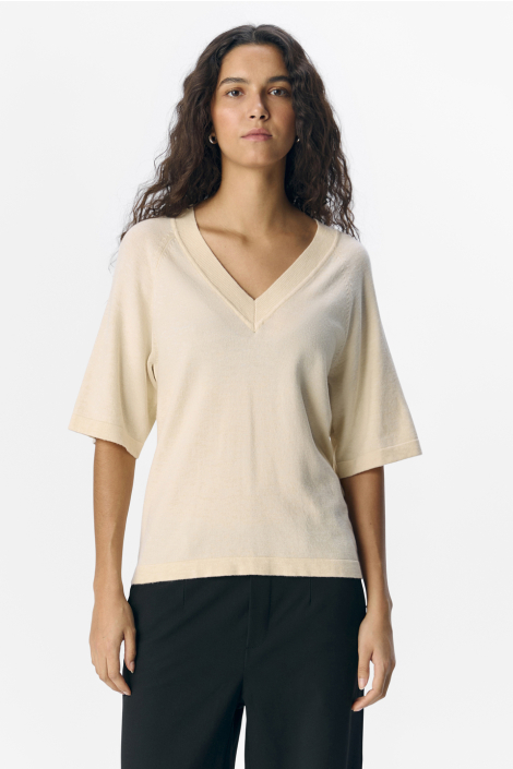 Object beige dames trui