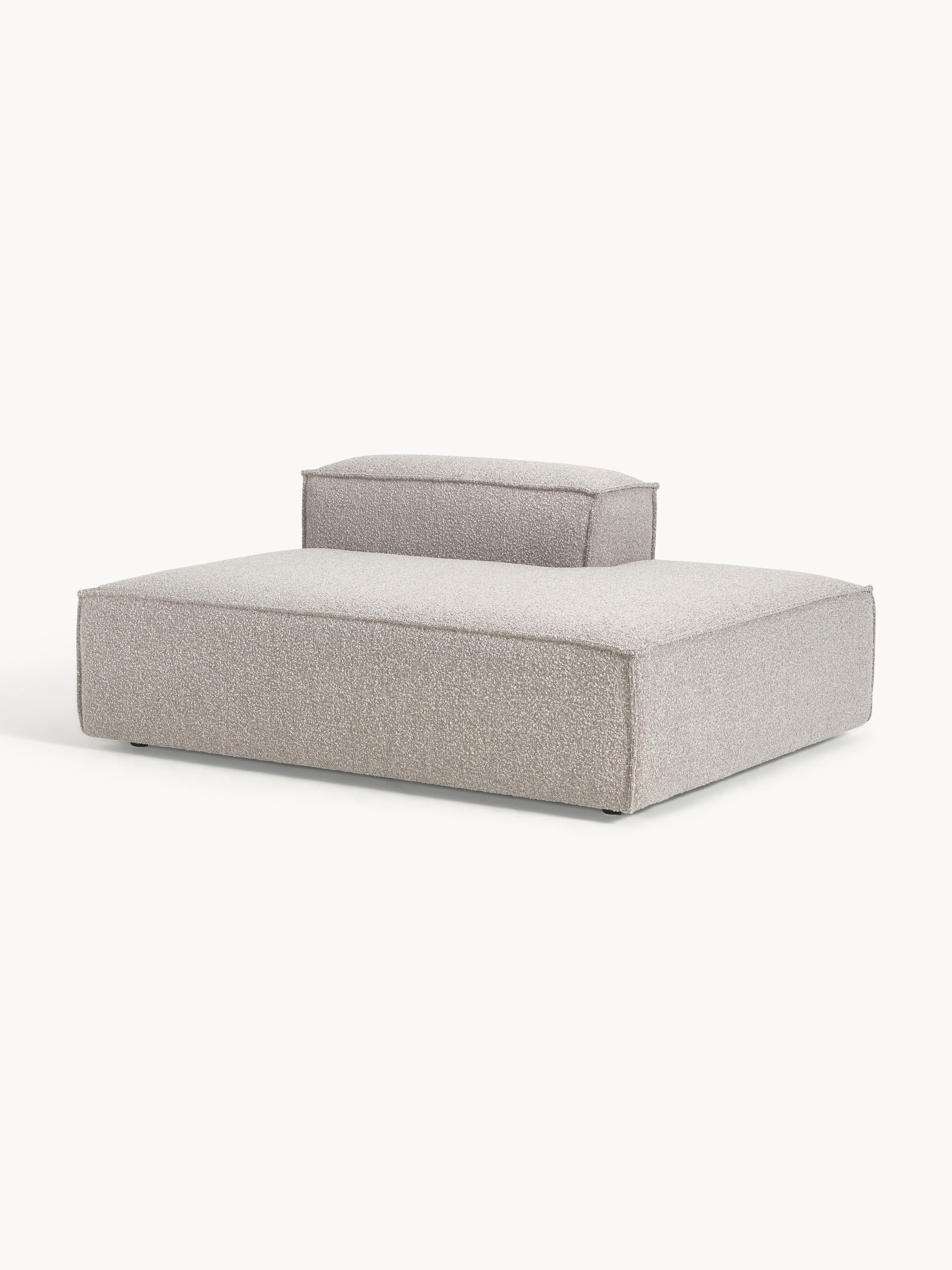 Chaise longue module Lennon van bouclé