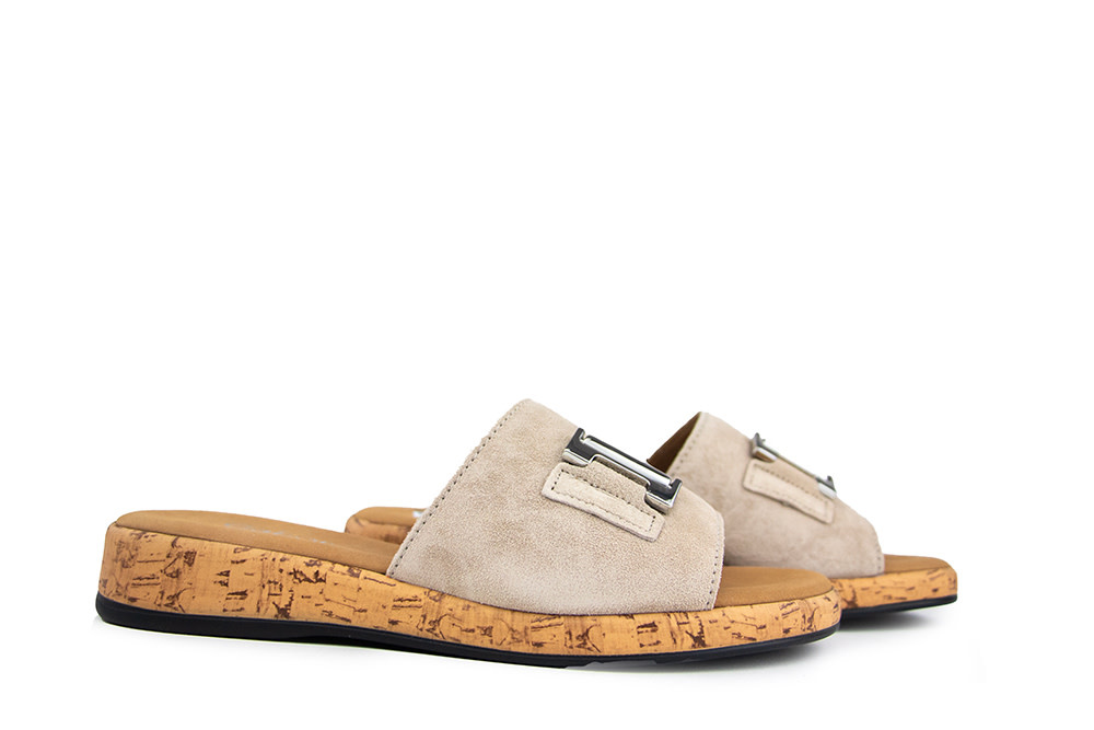 Gabor Slipper Oasi Suede Kurk