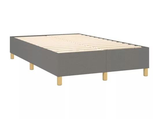 Sommier à lattes de lit Gris foncé 120x200 cm Tissu