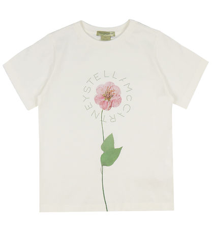 Stella McCartney Kids T-Shirt - Ivory m. Blume