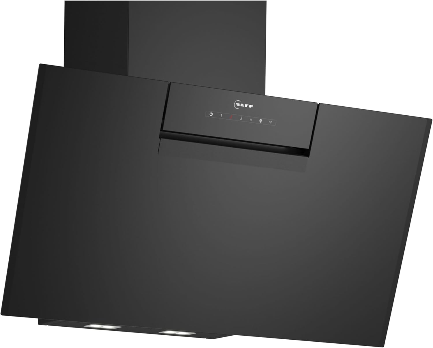 NEFF D85IFN1S0, N 50, Smarte Wandesse, Dunstabzugshaube zur Wandmontage, 80cm breit, Made in Germany, Efficient Drive, LED-Beleuchtung, Kochfeldbasierte Haubensteuerung, Touch Control, Schwarz