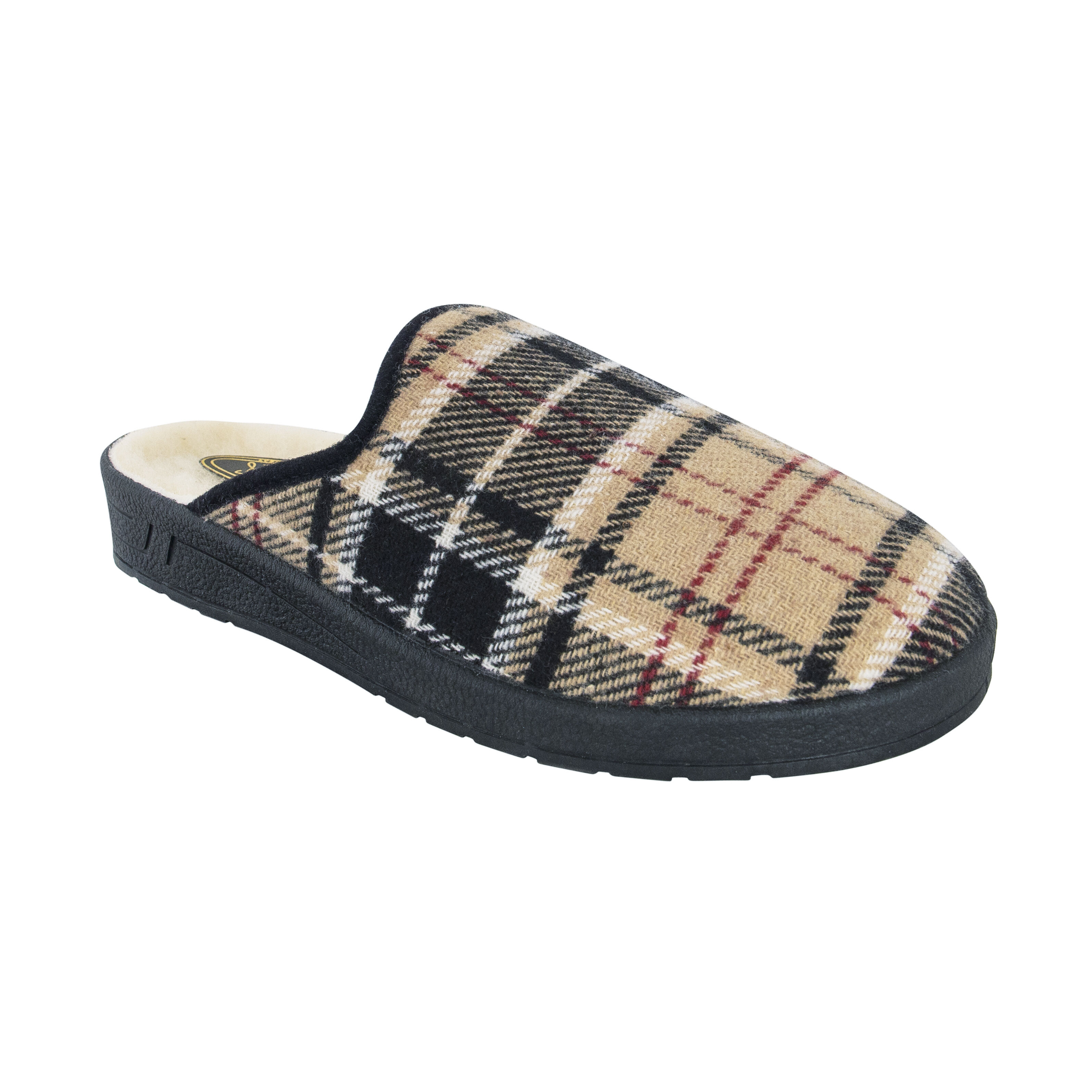 Herren Pantoffel Karo-Dessin