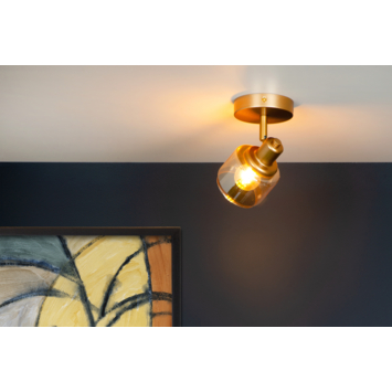 Lucide plafonspot Bjorn Ø10 cm goud