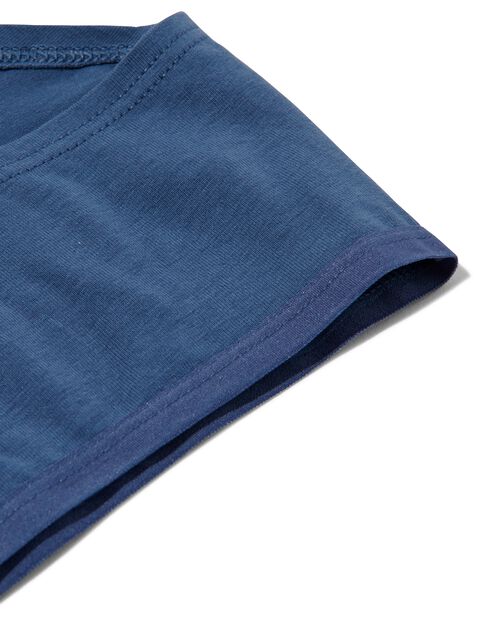 2 hipsters femme coton stretch bleu