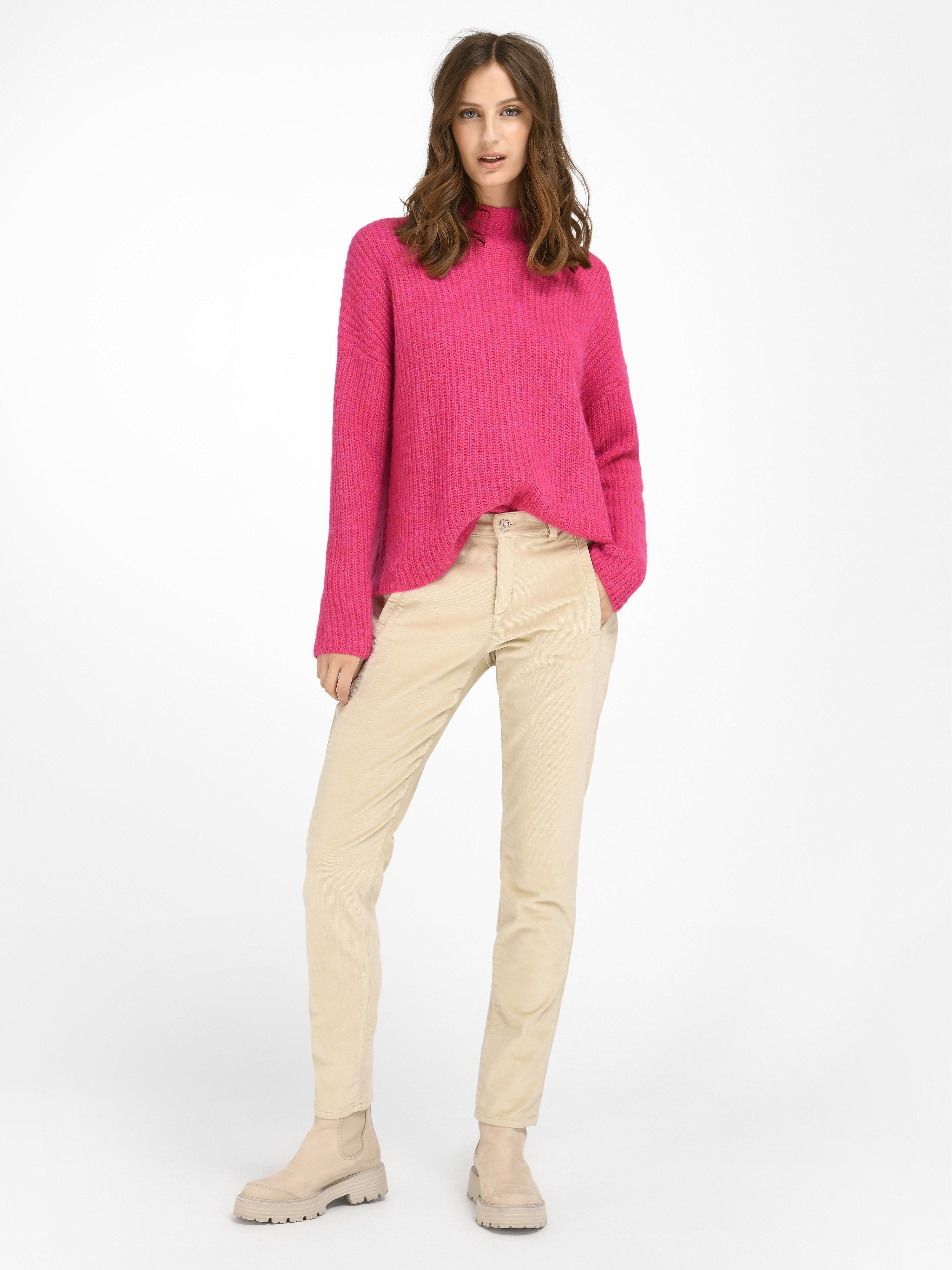 Relaxed Fit-Feincord-Hose