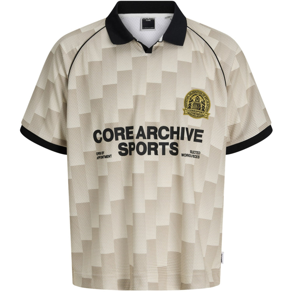 Køb Jack & Jones Junior Sweet Corn AOP Jcobreeze Football AOP Mesh Tee Ss Jnr