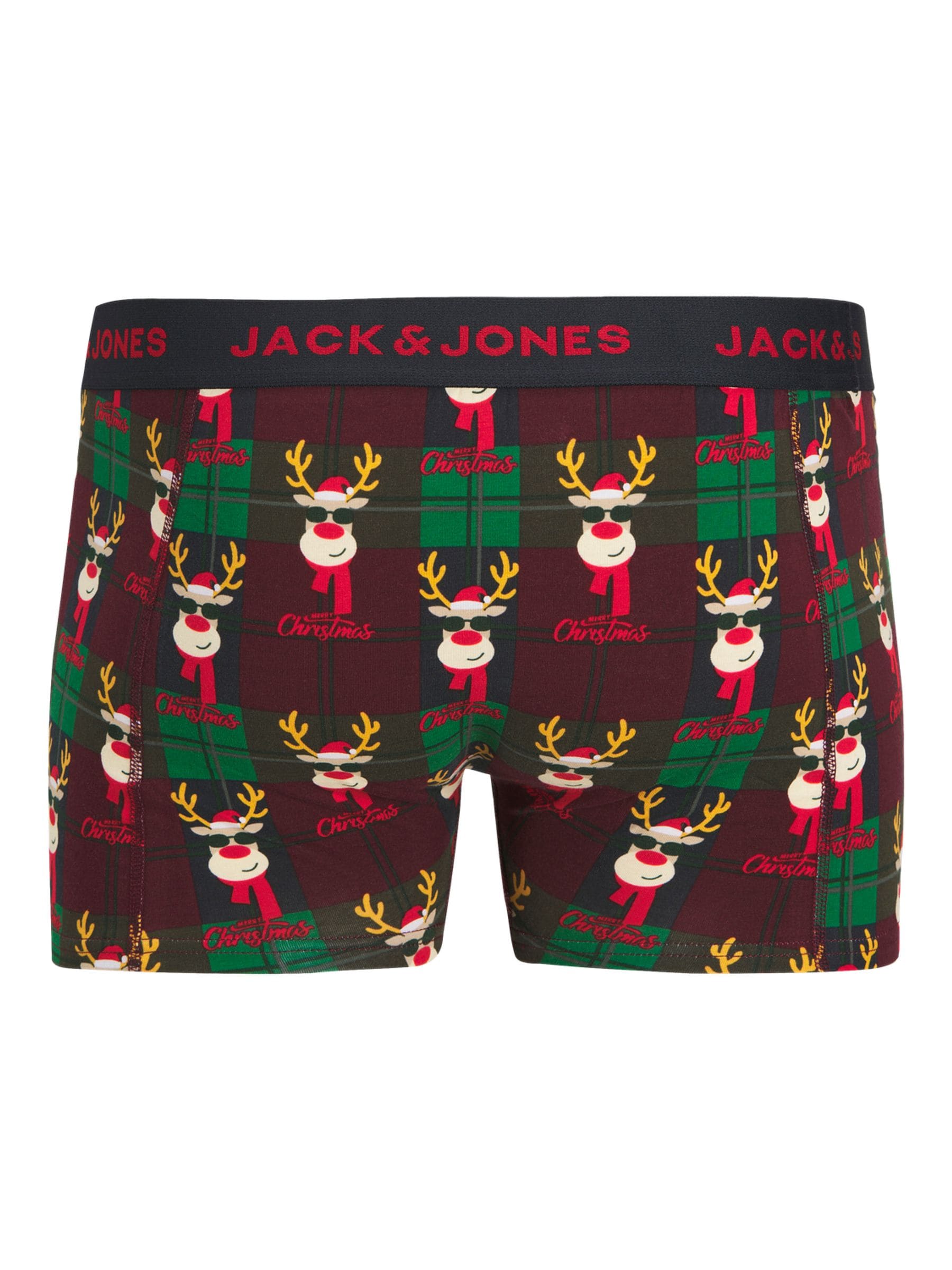 Blauw - JACK & JONES Kerstmis peperkoek boxershorts set van 3