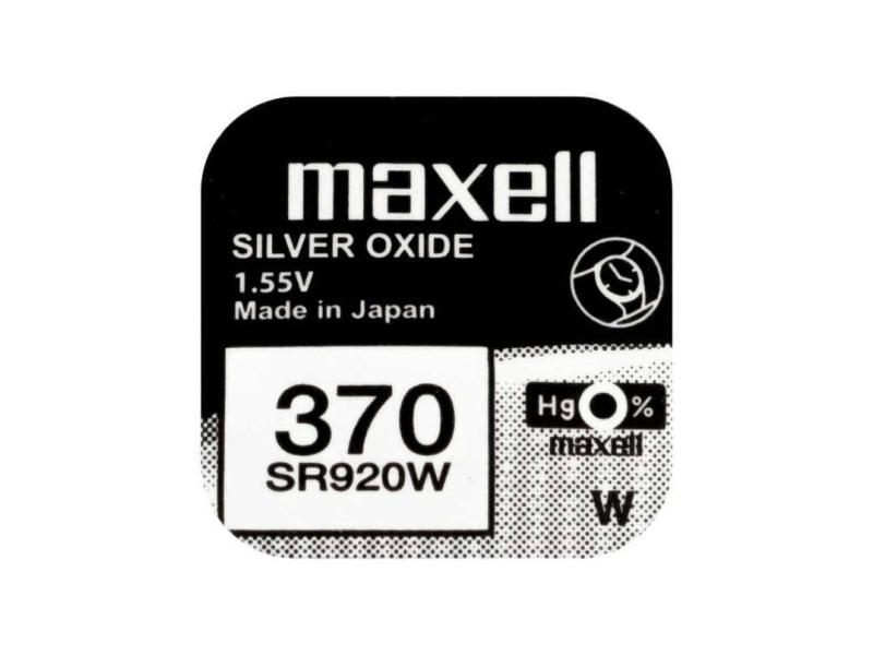 Maxell Europe LTD. Knopfzelle 370 SR920W , 10 Stück Typ SR920W (370), 1 Stück