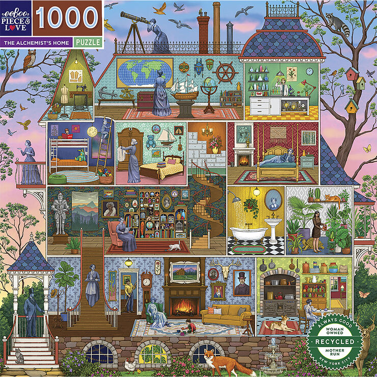 eeBoo eeBoo - Puslespil 1000 brk - The Alchemist's Home