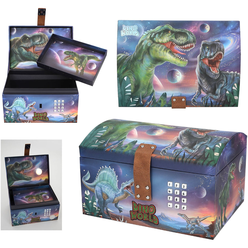 Køb Dino World Skattekiste Med Kode, Lyd Og Lys