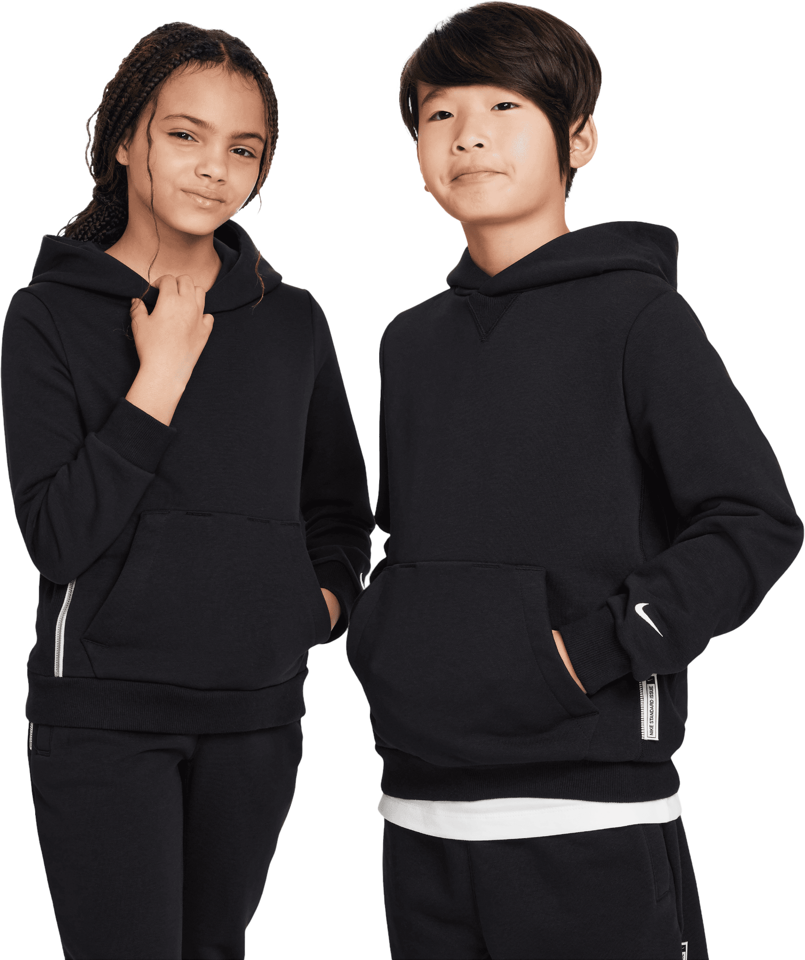 Nike Fleece Hoody Kids Schwarz F010